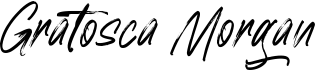 preview image of the Gratosca Morgan font
