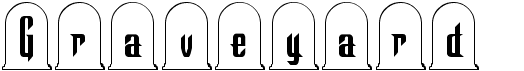 preview image of the Graveyard font