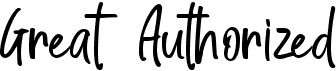 preview image of the Great Authorized font
