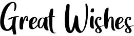 preview image of the Great Wishes font