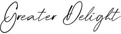 preview image of the Greater Delight font