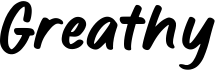 preview image of the Greathy font