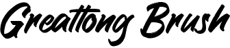 preview image of the Greattong Brush font
