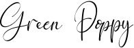 preview image of the Green Poppy font