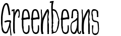 preview image of the Greenbeans font