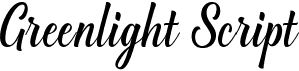 preview image of the Greenlight Script font