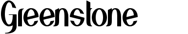 preview image of the Greenstone font