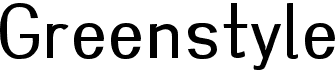preview image of the Greenstyle font