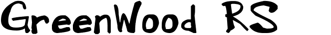 preview image of the GreenWood RS font