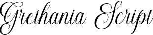 preview image of the Grethania Script font
