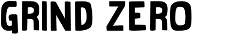 preview image of the Grind Zero font