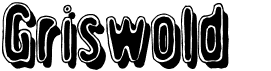 preview image of the Griswold font