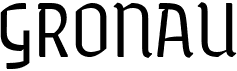 preview image of the Gronau font