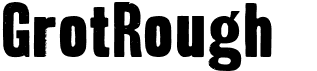 preview image of the GrotRough font