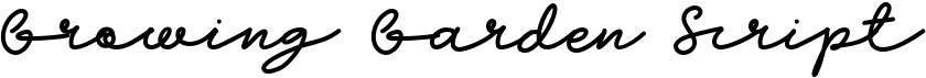 preview image of the Growing Garden Script font