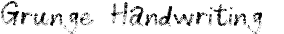 preview image of the Grunge Handwriting font