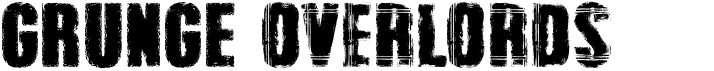 preview image of the Grunge Overlords font
