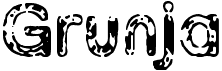 preview image of the Grunja font