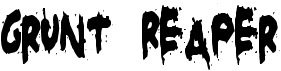 preview image of the Grunt Reaper font