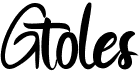 preview image of the Gtoles font