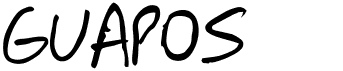 preview image of the Guapos font