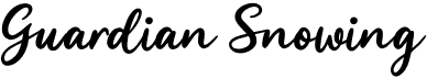 preview image of the Guardian Snowing font
