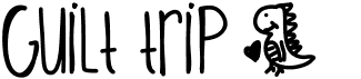 preview image of the Guilt Trip font