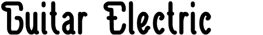 preview image of the Guitar Electric font