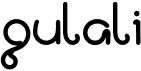 preview image of the Gulali font