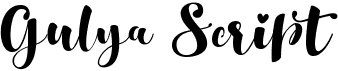 preview image of the Gulya Script font