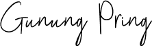 preview image of the Gunung Pring font