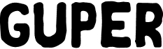 preview image of the Guper font