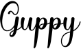 preview image of the Guppy font