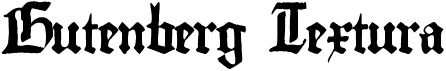 preview image of the Gutenberg Textura font