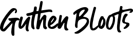 preview image of the Guthen Bloots font