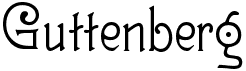 preview image of the Guttenberg MF font