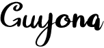 preview image of the Guyona font