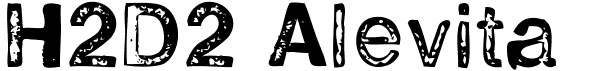 preview image of the H2D2 Alevita font