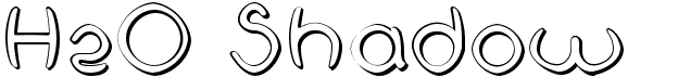 preview image of the H2O Shadow font