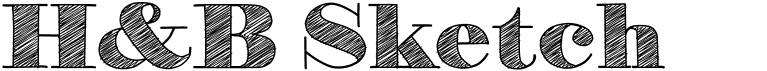 preview image of the H&B Sketch font