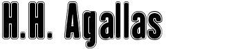 preview image of the H.H. Agallas font