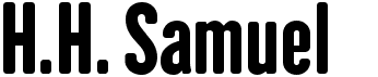 preview image of the H.H. Samuel font