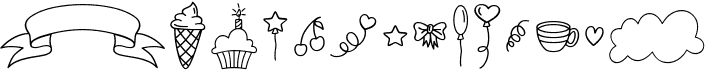 preview image of the Habede Extra Doodles font