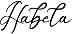 preview image of the Habela font