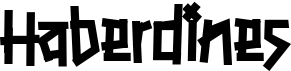 preview image of the Haberdines font