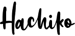 preview image of the Hachiko font