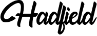 preview image of the Hadfield font