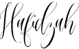 preview image of the Hafidzah font