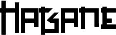 preview image of the Hagane font