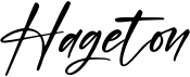 preview image of the Hageton font